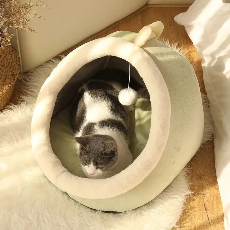С милым рисунком котенка кровать теплого сна питомца в корзину уютный Котенок