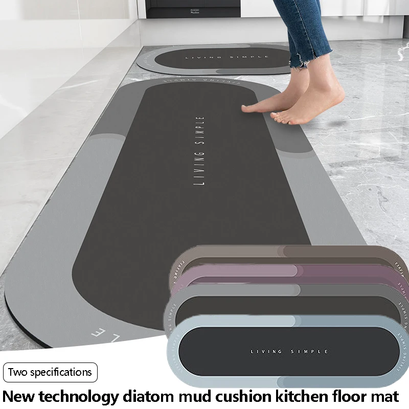 Super Absorbent Bath Mat Quick Dry Soft Elliptical Area Rug Door Mat Modern Style Diatom Mud Cushion for Kitchen Bathroom YE-Hot
Super Absorbent Bath Mat Quick Dry Soft Elliptical Area Rug Door Mat Modern Style Diatom Mud Cushion for Kitchen Bathroom YE-Hot
