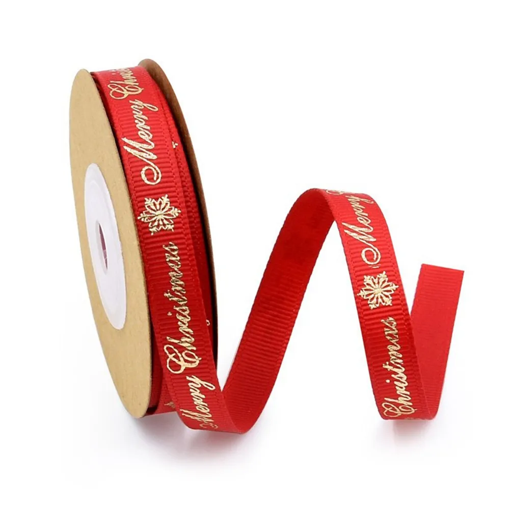 10 Yards/lot Red And Green Gold Hot Stamping Decorative Ribbon Christmas For Gift Wrapping Wedding Decoration
10 Yards/lot Red And Green Gold Hot Stamping Decorative Ribbon Christmas For Gift Wrapping Wedding Decoration