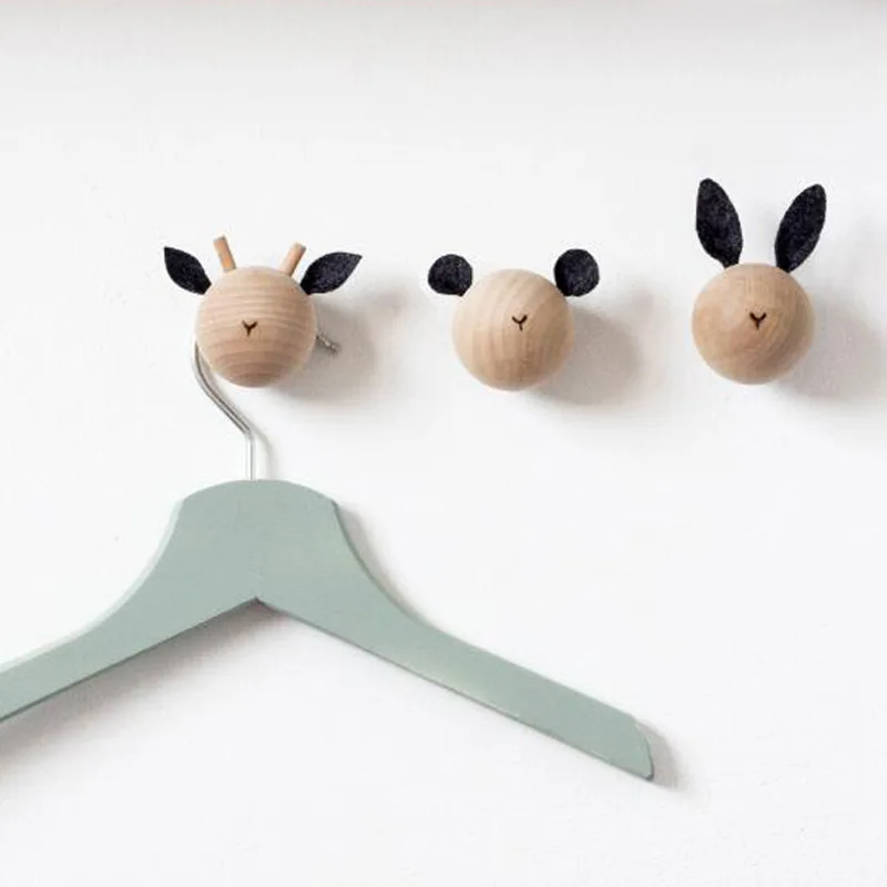 Children's Room Decoration Wooden Coat Hook Cartoon Animal Head Wall Hooks Kindergarten Baby Newborn Gift Deer/bear/rabbit
Children's Room Decoration Wooden Coat Hook Cartoon Animal Head Wall Hooks Kindergarten Baby Newborn Gift Deer/bear/rabbit
