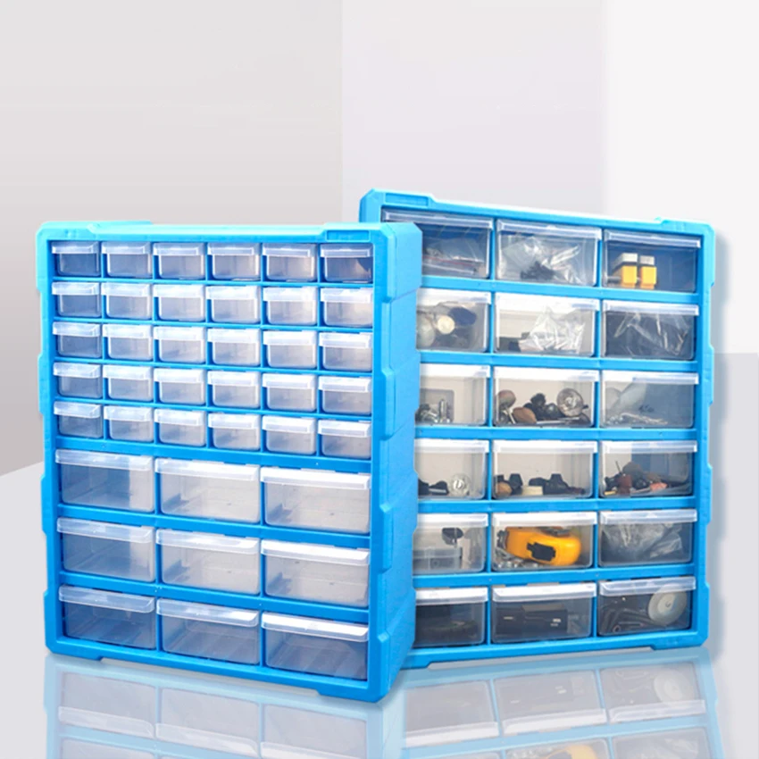 Parts Storage Box Component Screw Tool Box Wall Mount Multi-Grid Drawer Plastic Hardware Storage Cabinet Craft Organizer Case 
Parts Storage Box Component Screw Tool Box Wall Mount Multi-Grid Drawer Plastic Hardware Storage Cabinet Craft Organizer Case