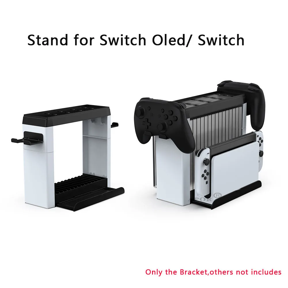 Многофункциональная подставка для хранения для Nintendo Switch OLED, кронштейн для игрового диска, держатель контроллера для NS Switch OLED, аксессуары
Многофункциональная подставка для хранения для Nintendo Switch OLED, кронштейн для игрового диска, держатель контроллера для NS Switch OLED, аксессуары