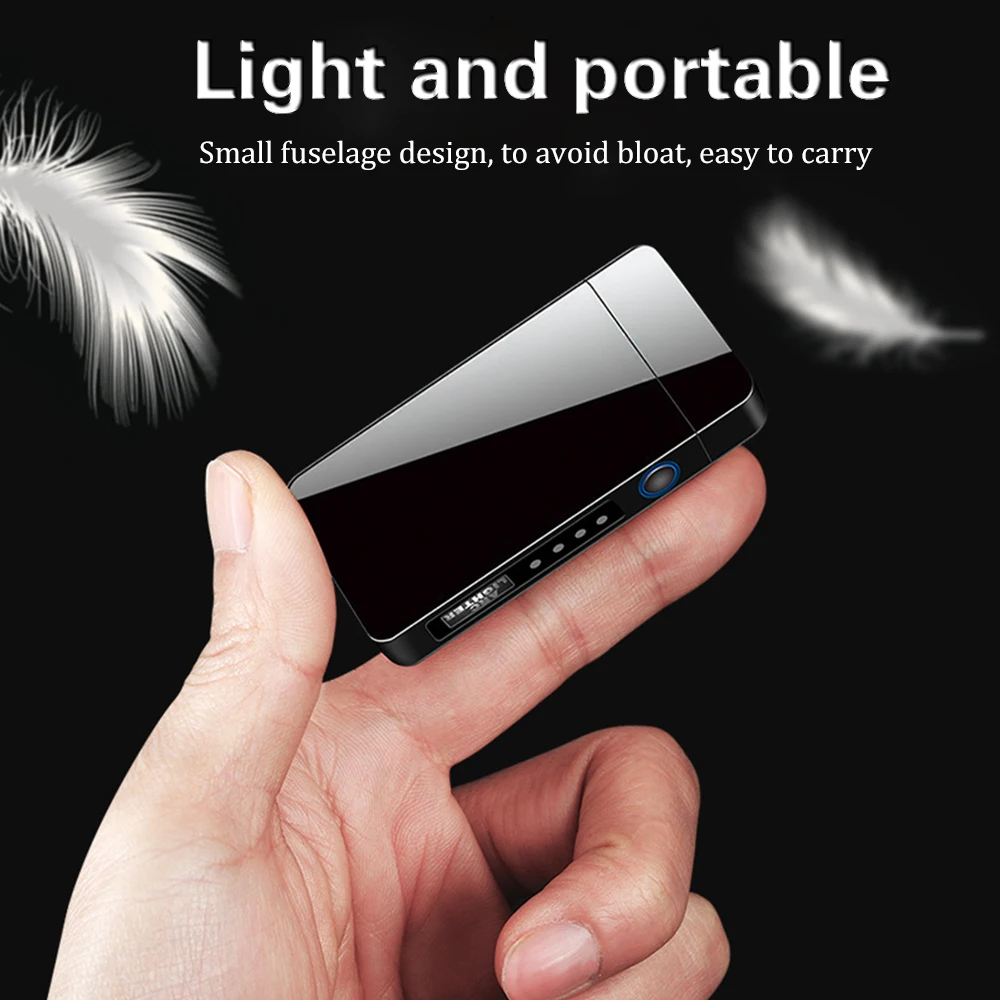 Fingerprint Induction USB Lighter Dual Arc LED Electric Cigarette Smoking Flameless Windproof Candle s Outdoor
Fingerprint Induction USB Lighter Dual Arc LED Electric Cigarette Smoking Flameless Windproof Candle s Outdoor