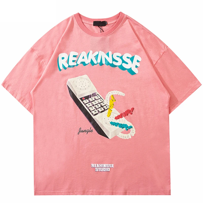 2021 Men Oversize T-Shirt Hip Hop Streetwear Letter Phone Print T Shirt Harajuku Cotton Loose Tshirt Summer Short Sleeve Shirt
2021 Men Oversize T-Shirt Hip Hop Streetwear Letter Phone Print T Shirt Harajuku Cotton Loose Tshirt Summer Short Sleeve Shirt