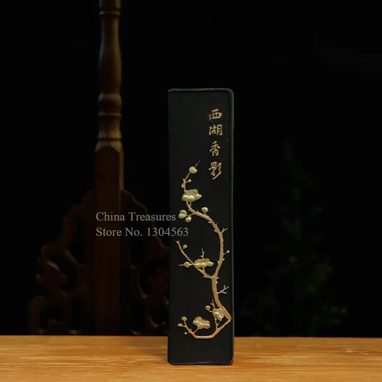 

Traditional Chinese Solid Ink Stick Sumi-e Ink Inkstick calligraphy Painting Pine Soot ink Hui mo Song Yan black color