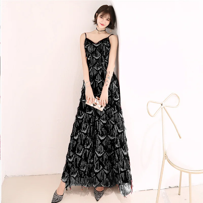 Сексуальное черное вечернее платье на тонких бретельках с блестками, официальное изысканное платье, женское платье принцессы для выпускно...
Сексуальное черное вечернее платье на тонких бретельках с блестками, официальное изысканное платье, женское платье принцессы для выпускно...