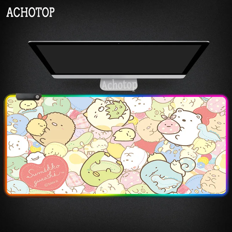Sumikko Gurashi RGB Mouse Pad Custom Laptop Gaming Mice Mousepad Cartoon Manga Anime Creative Funny Pattern desk mat 900x400x3mm
Sumikko Gurashi RGB Mouse Pad Custom Laptop Gaming Mice Mousepad Cartoon Manga Anime Creative Funny Pattern desk mat 900x400x3mm