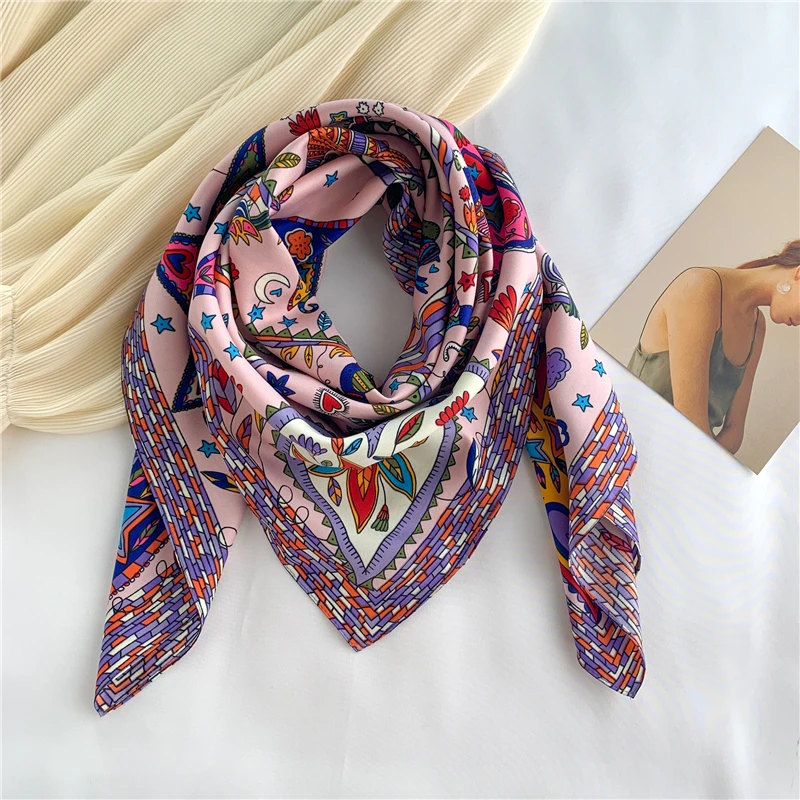 Fashion Print Women Square Hijab Scarf Foulard Head Wraps Neck Scarves Bandana Lady Twill Cotton Silk Neckerchief
Fashion Print Women Square Hijab Scarf Foulard Head Wraps Neck Scarves Bandana Lady Twill Cotton Silk Neckerchief