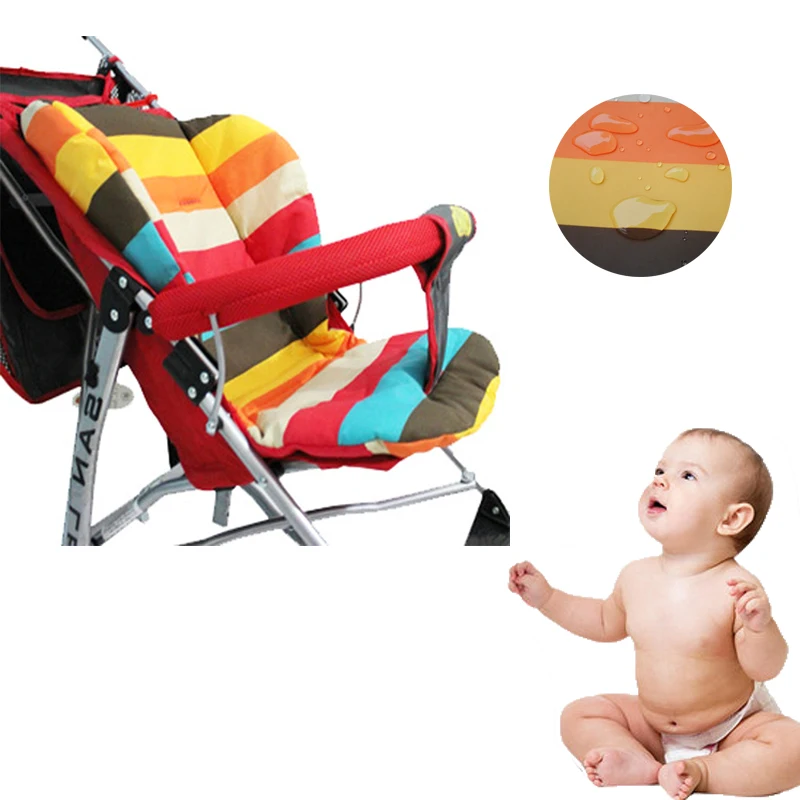 New Cotton Soft Thick Baby Stroller Seat Pushchair Cushion Infant Cute Rainbow Color Pram Cushion Baby Carriages BB Car Seat
New Cotton Soft Thick Baby Stroller Seat Pushchair Cushion Infant Cute Rainbow Color Pram Cushion Baby Carriages BB Car Seat