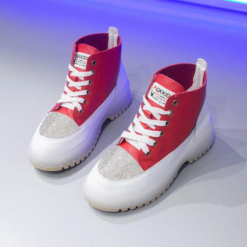 ADBOOV New Rhinestone Lace Up Ankle Boots Women PU Leather High Top Shoes Casual Shoes Woman Bota Feminina
ADBOOV New Rhinestone Lace Up Ankle Boots Women PU Leather High Top Shoes Casual Shoes Woman Bota Feminina