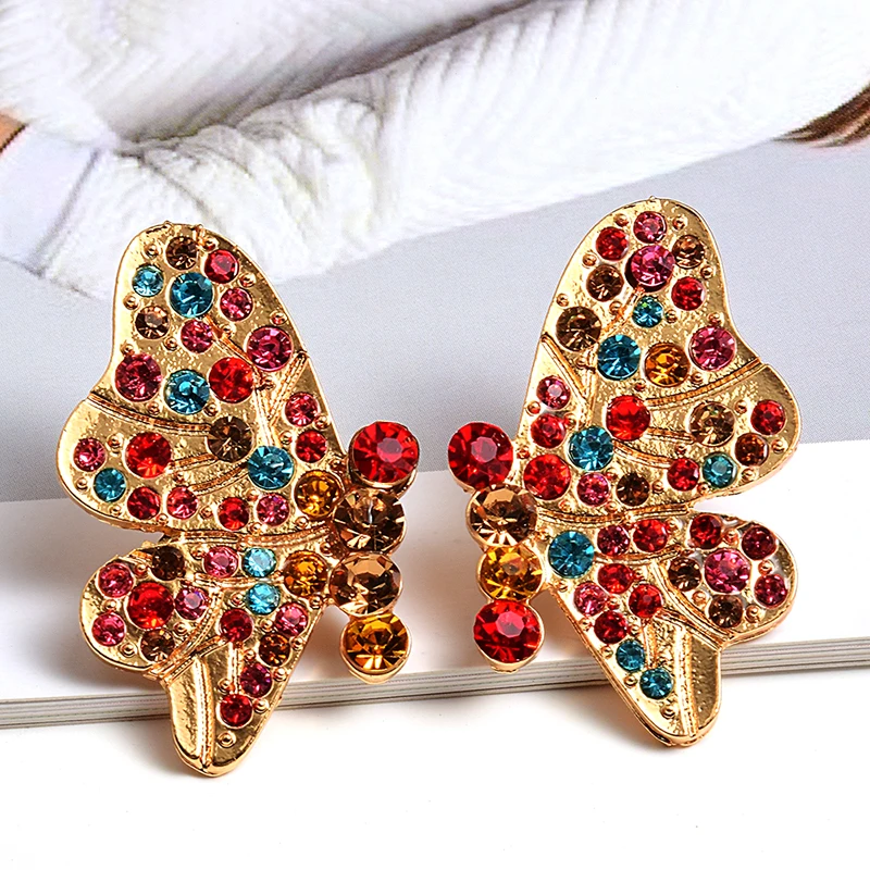 Wholesale Colorful Crystal Metal Wind Earrings Fashion Trend Jewelry Accessories For Women
Wholesale Colorful Crystal Metal Wind Earrings Fashion Trend Jewelry Accessories For Women