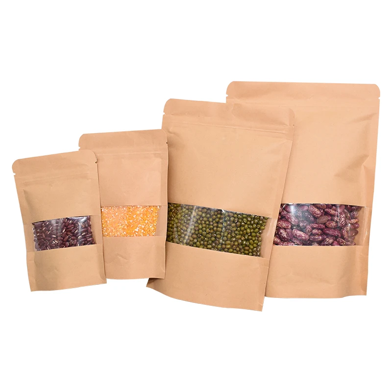 10Pcs Kraft Paper Food bags Stand up Pouches Coffee Sweet Candy Packaging Dried Food Fruit Cookie Storage Zip Lock Sealing Bags
10Pcs Kraft Paper Food bags Stand up Pouches Coffee Sweet Candy Packaging Dried Food Fruit Cookie Storage Zip Lock Sealing Bags