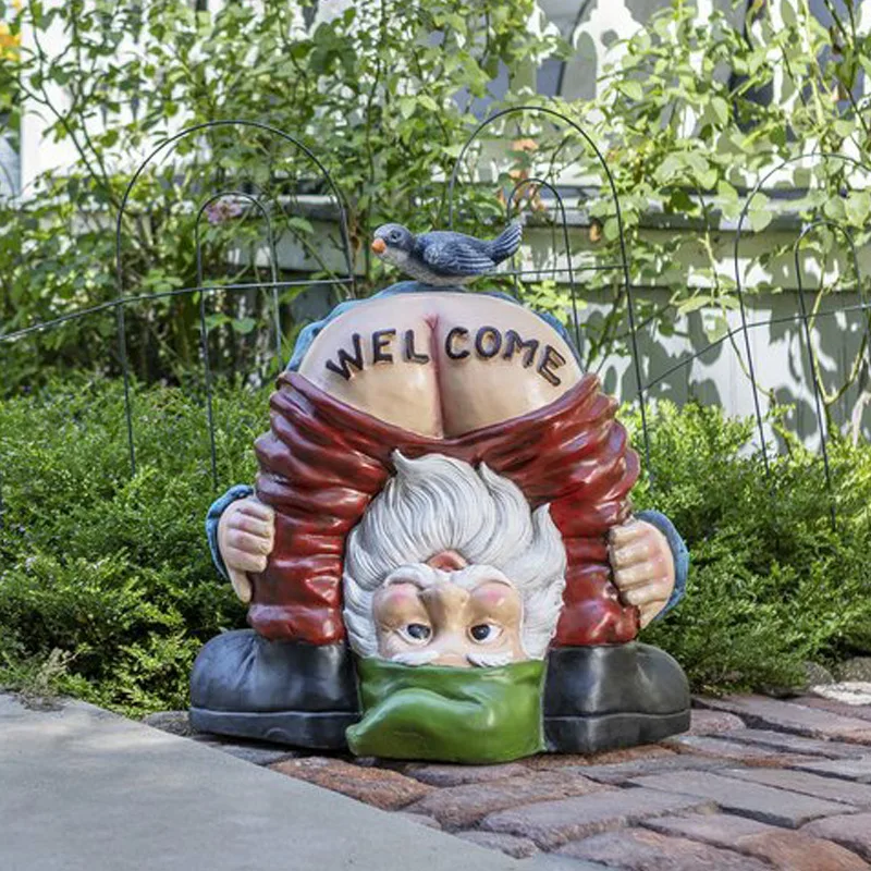 Funny Welcome Gnome with Bird Statue Decorative Prank Dwarf Resin Doll Craft for Garden Entrance 13.8*15cm LBShipping
Funny Welcome Gnome with Bird Statue Decorative Prank Dwarf Resin Doll Craft for Garden Entrance 13.8*15cm LBShipping