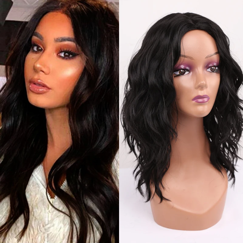 Synthetic Hair Wig Long Medium Wave Wig Black Soft For Women African Heat Resistant Fiber Daily False Hair
Synthetic Hair Wig Long Medium Wave Wig Black Soft For Women African Heat Resistant Fiber Daily False Hair