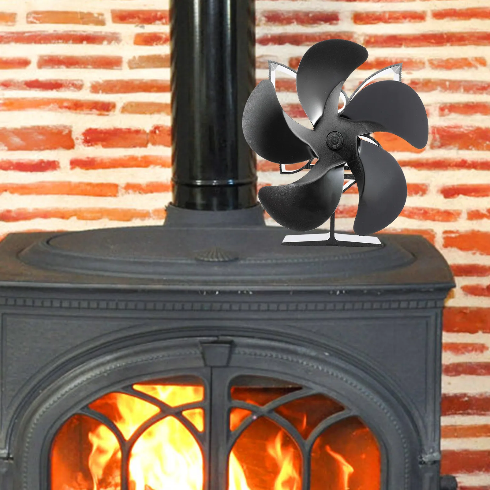 Black Fireplace 5 Blades Fireplace Fan Heat Power Heating Stove Fan Fireplace Fan Home Wood Stove Fireplace Fan Heating Fan
Black Fireplace 5 Blades Fireplace Fan Heat Power Heating Stove Fan Fireplace Fan Home Wood Stove Fireplace Fan Heating Fan