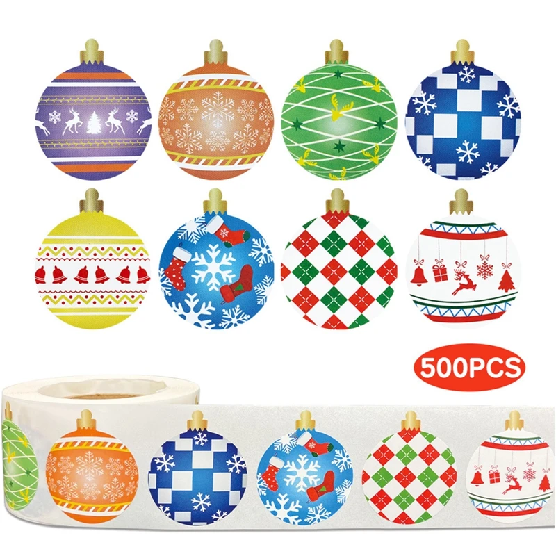 500Pcs/Roll Christmas Stickers Snowflake Christmas Ball Decorative Stickers Xmas Gift Packaging Bag Envelope Sealing Decals
500Pcs/Roll Christmas Stickers Snowflake Christmas Ball Decorative Stickers Xmas Gift Packaging Bag Envelope Sealing Decals