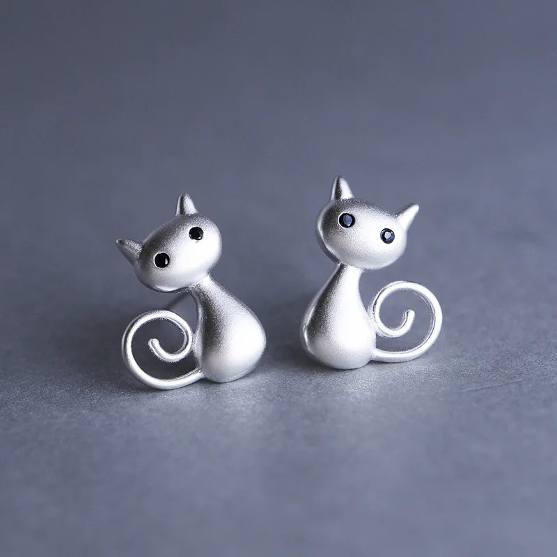 High Quality 925 Sterling Silver Girls Art Cat Cartoon Simple Fashion Cute Stud Earrings Geometric Minimalism Lovers Cute Gift
High Quality 925 Sterling Silver Girls Art Cat Cartoon Simple Fashion Cute Stud Earrings Geometric Minimalism Lovers Cute Gift