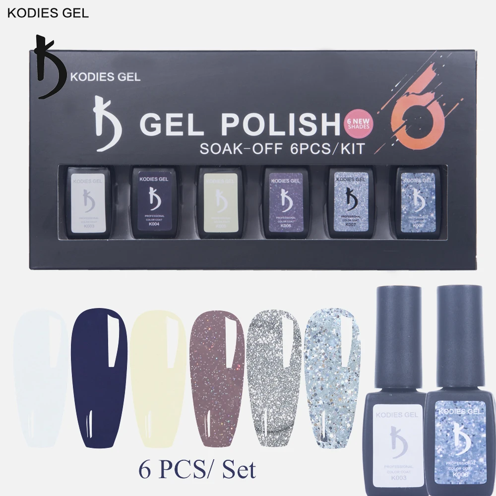 KODIES GEL 6 PCS/Set Manicure Gel Varnish UV Nails Polish Yellow White Color Long Lasting Nail Lacquer for Women DIY Nail Art
KODIES GEL 6 PCS/Set Manicure Gel Varnish UV Nails Polish Yellow White Color Long Lasting Nail Lacquer for Women DIY Nail Art
