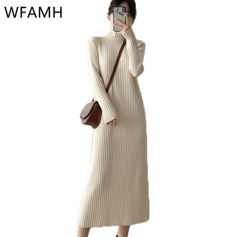 2021 Spring New Fashion Half High Neck Knitted Over-the-knee Mid-length Sweater Base Women Cotton Polyester Woman Dress Solid
2021 Spring New Fashion Half High Neck Knitted Over-the-knee Mid-length Sweater Base Women Cotton Polyester Woman Dress Solid