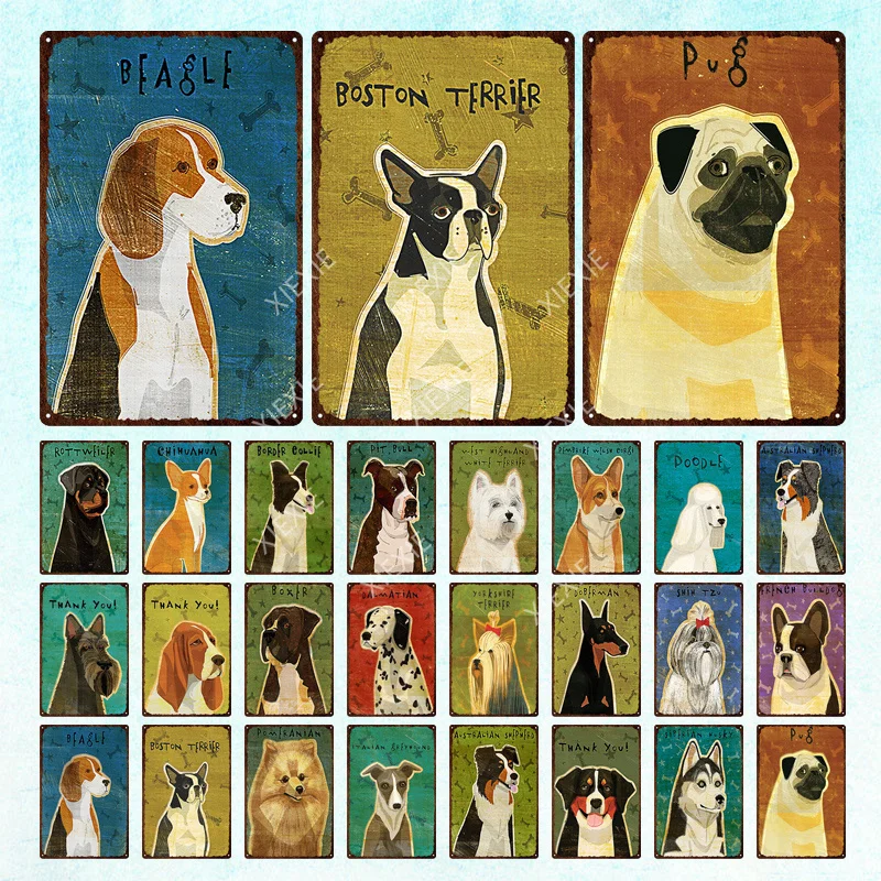 Dog Animals Art Vintage Metal Posters Plaque Tin Sign Club Bar Pub Retro Pictures Pet Painting Home Room Decoration Plate Gifts
Dog Animals Art Vintage Metal Posters Plaque Tin Sign Club Bar Pub Retro Pictures Pet Painting Home Room Decoration Plate Gifts