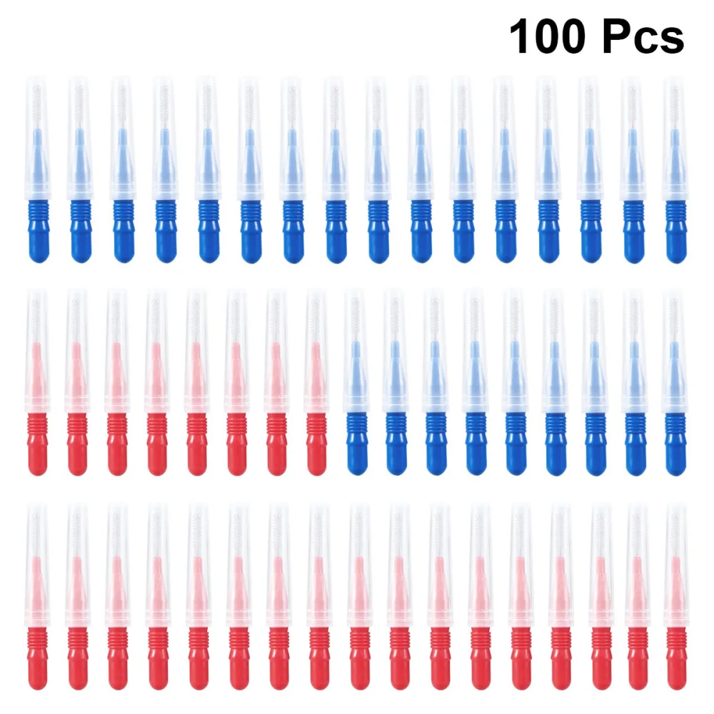 100pcs Orthodontic Oral Care Interdental Brush Toothpick Between Teeth Brush Kit (Red/Blue Each Color 50pcs)
100pcs Orthodontic Oral Care Interdental Brush Toothpick Between Teeth Brush Kit (Red/Blue Each Color 50pcs)