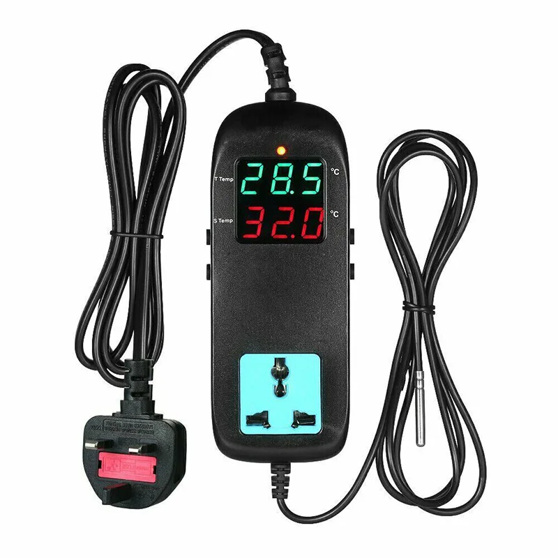 AC 10A/220V Temperature Controller Thermostat Regulator -40 to 120 Degrees Celsius Thermometer Analysis Instruments UK Plug
AC 10A/220V Temperature Controller Thermostat Regulator -40 to 120 Degrees Celsius Thermometer Analysis Instruments UK Plug