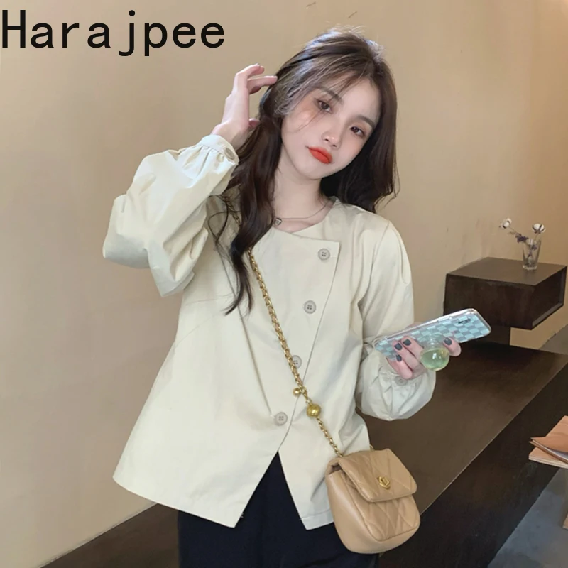 Женская блузка Harajpee с длинным рукавом, однотонные универсальные деловые элегантные свободные шикарные рубашки во французском стиле с круг...
Женская блузка Harajpee с длинным рукавом, однотонные универсальные деловые элегантные свободные шикарные рубашки во французском стиле с круг...
