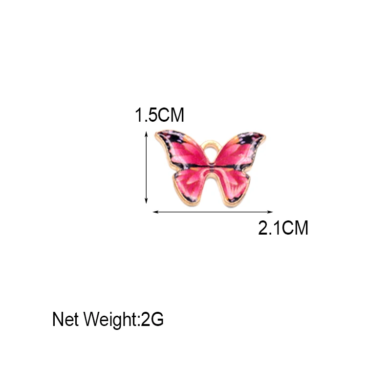 10Pcs/lot Butterfly Charms Colorful Enamel Cute Animal Pendant Accessories For Jewelry Making Earring Necklace Craft Supplies
10Pcs/lot Butterfly Charms Colorful Enamel Cute Animal Pendant Accessories For Jewelry Making Earring Necklace Craft Supplies