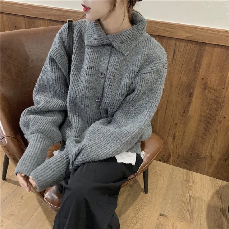 Fox Lady Sweater Female Korean-style Loose Outer Wear Versatile Slimming Students MORI Series Laziness Wind CHIC Cardigan Coat i
Fox Lady Sweater Female Korean-style Loose Outer Wear Versatile Slimming Students MORI Series Laziness Wind CHIC Cardigan Coat i