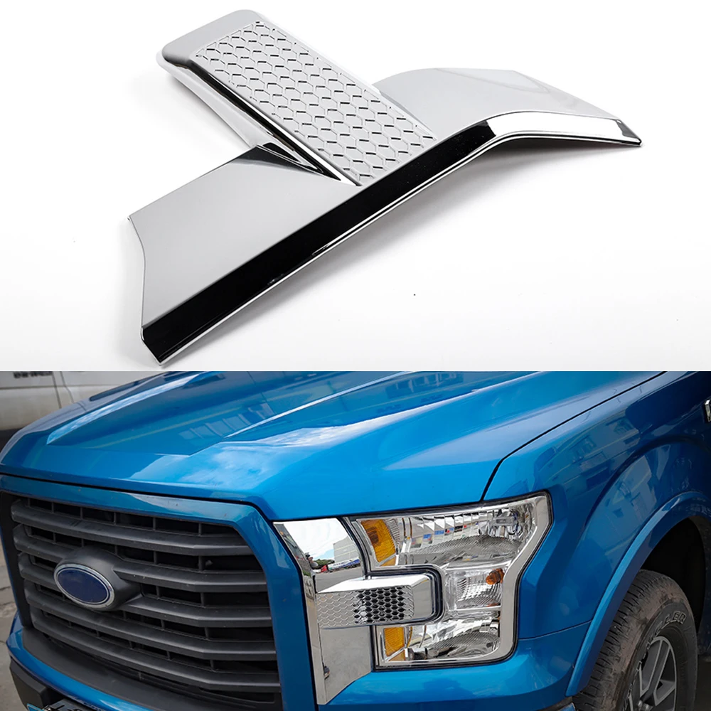 2Pcs Front Bumper Headlight Grille Cover Right And Left Trim Black Red Chrome 1 Set Compatible with 2015+ Ford-Raptor F150
2Pcs Front Bumper Headlight Grille Cover Right And Left Trim Black Red Chrome 1 Set Compatible with 2015+ Ford-Raptor F150
