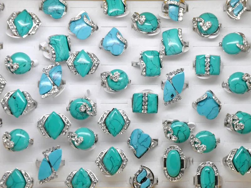 20pcs/lot Female Green Turquoise Ring Silver Color Wedding Rings For Women Dainty Bride Square Zircon Engagement Ring
20pcs/lot Female Green Turquoise Ring Silver Color Wedding Rings For Women Dainty Bride Square Zircon Engagement Ring