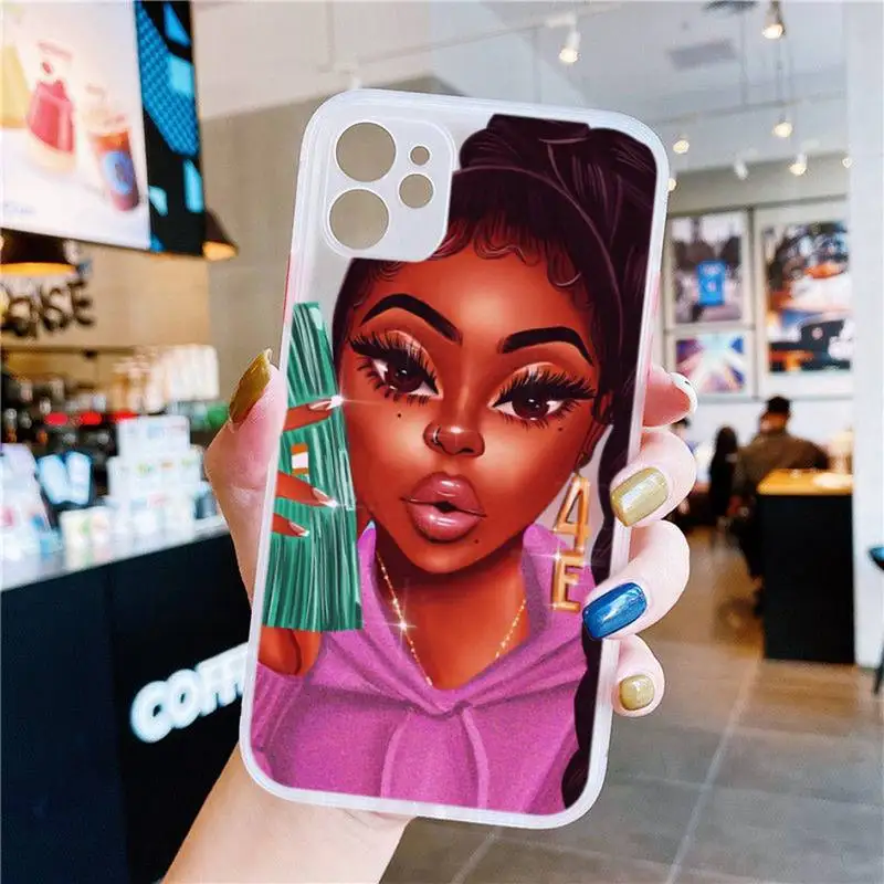MAKE MONEY Not Friends Kash Afro Black Girl Phone Case Transparent Matte For IPhone 7 8 11 12 S Mini Pro X XS XR MAX Plus Cover
MAKE MONEY Not Friends Kash Afro Black Girl Phone Case Transparent Matte For IPhone 7 8 11 12 S Mini Pro X XS XR MAX Plus Cover