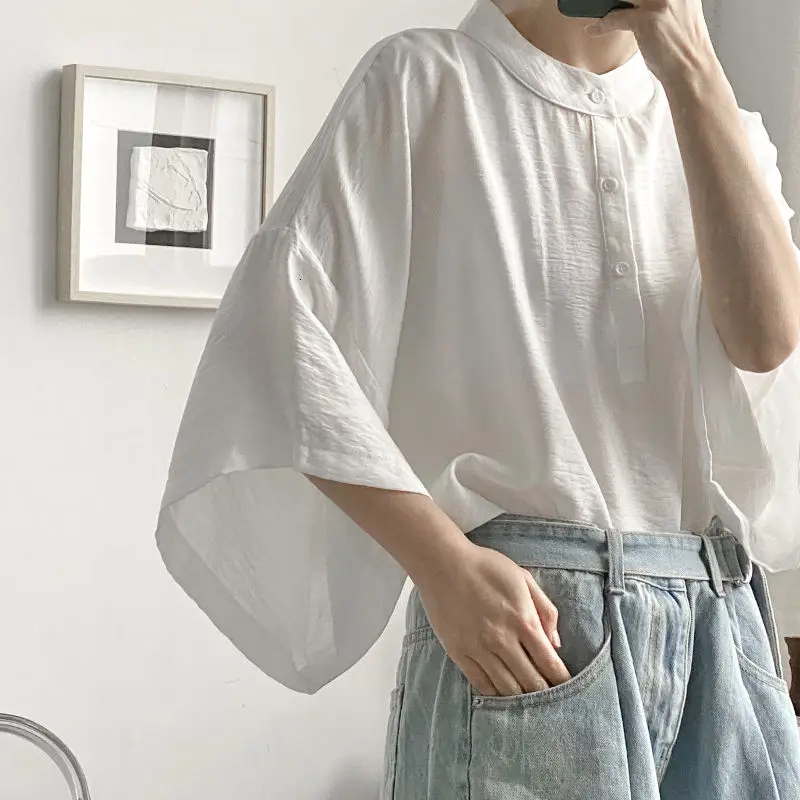 Short Sleeve Shirts Mens Pullover Shirt Summer Oversize Shirt Men's Fashion Black White Casual Shirt Men Streetwear Korean Loose
Short Sleeve Shirts Mens Pullover Shirt Summer Oversize Shirt Men's Fashion Black White Casual Shirt Men Streetwear Korean Loose