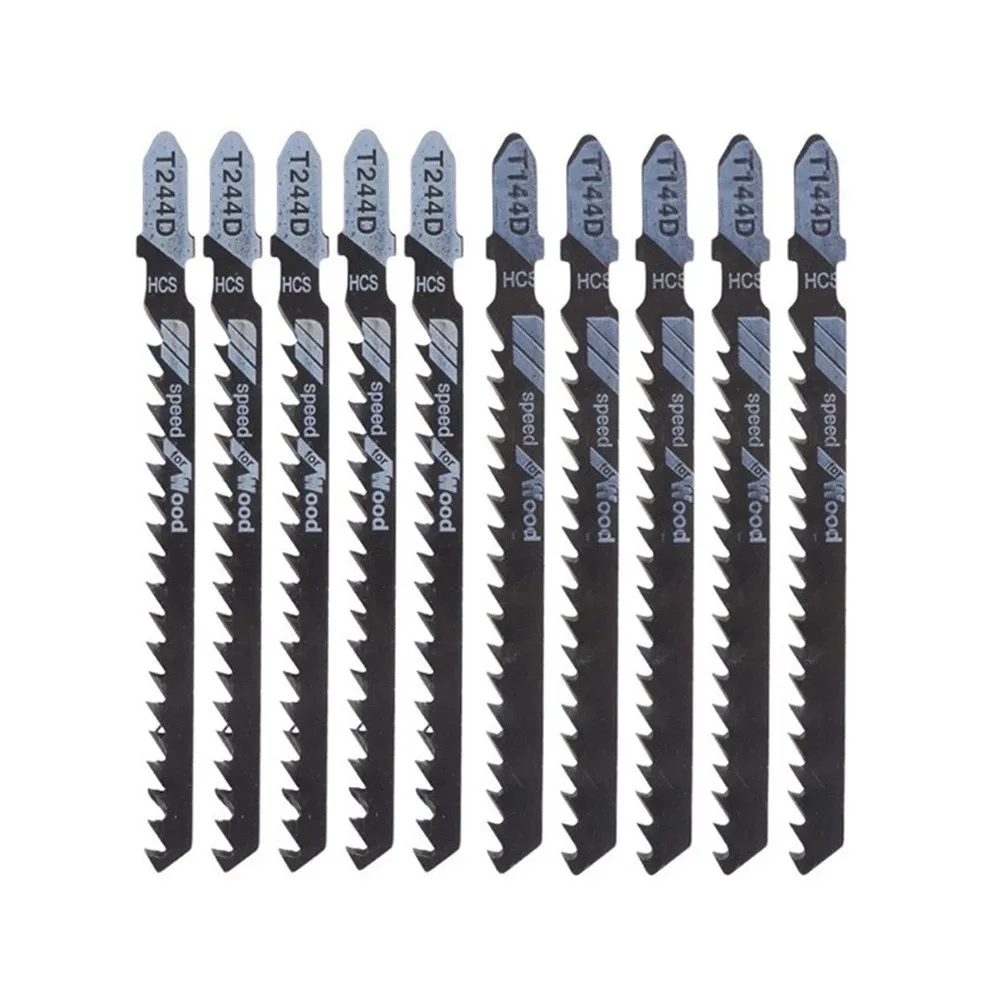 10Pcs High Carbon Steel Jig Saw Blades T144D/T244D Portable Saw Blade For High Speed Wood Board Plastic Cutting
10Pcs High Carbon Steel Jig Saw Blades T144D/T244D Portable Saw Blade For High Speed Wood Board Plastic Cutting