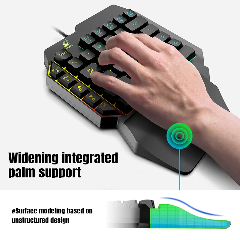 4 в 1 беспроводной Bluetooth геймпад клавиатура мышь конвертер + RGB 3200DPI коврик для мыши