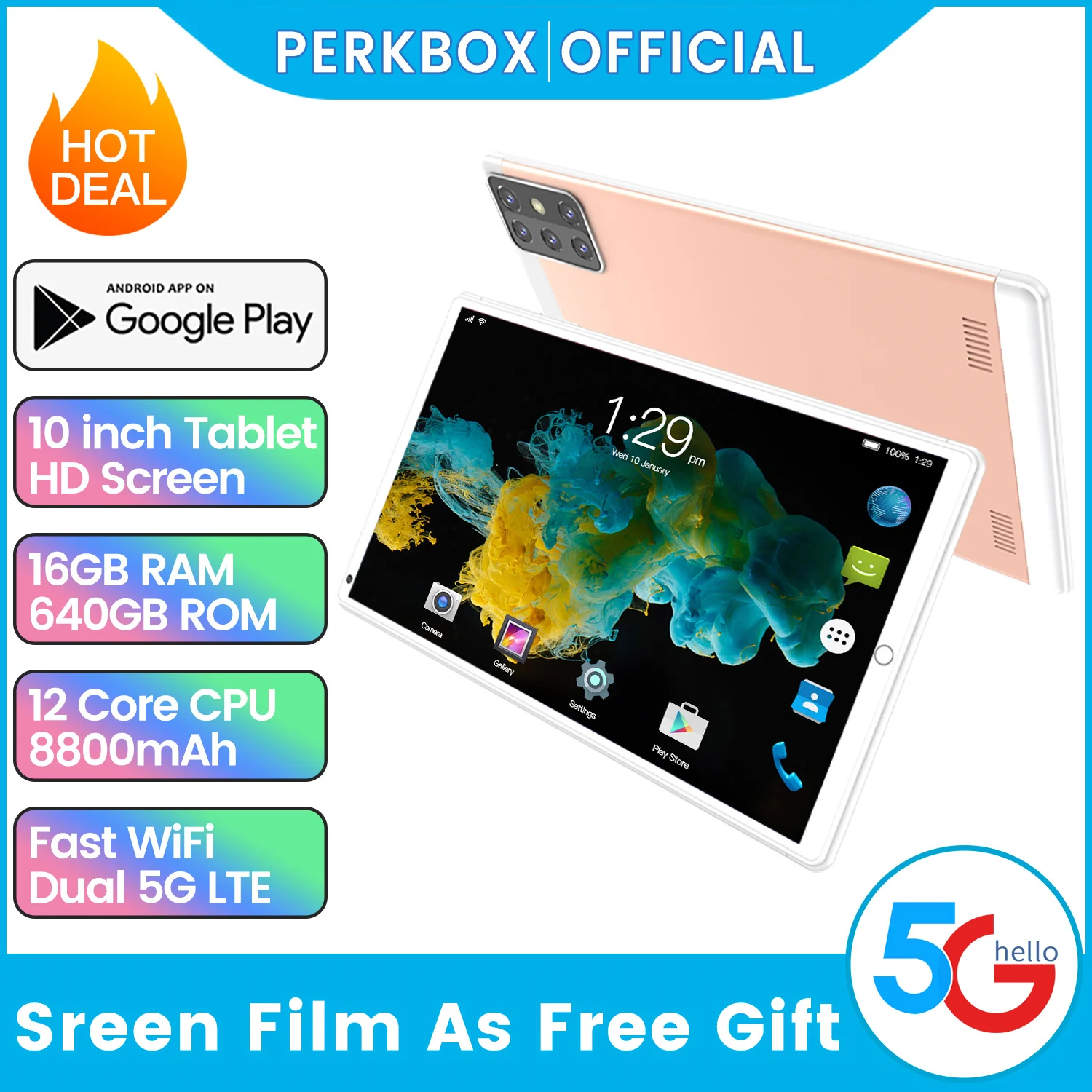 Hot Sale 2021 New Arrival 12+640G 8 Inch Tablet HD Screen 12 Core CPU 8800MAH Fast WIFI Dual 5G LTE Free Gift
Hot Sale 2021 New Arrival 12+640G 8 Inch Tablet HD Screen 12 Core CPU 8800MAH Fast WIFI Dual 5G LTE Free Gift