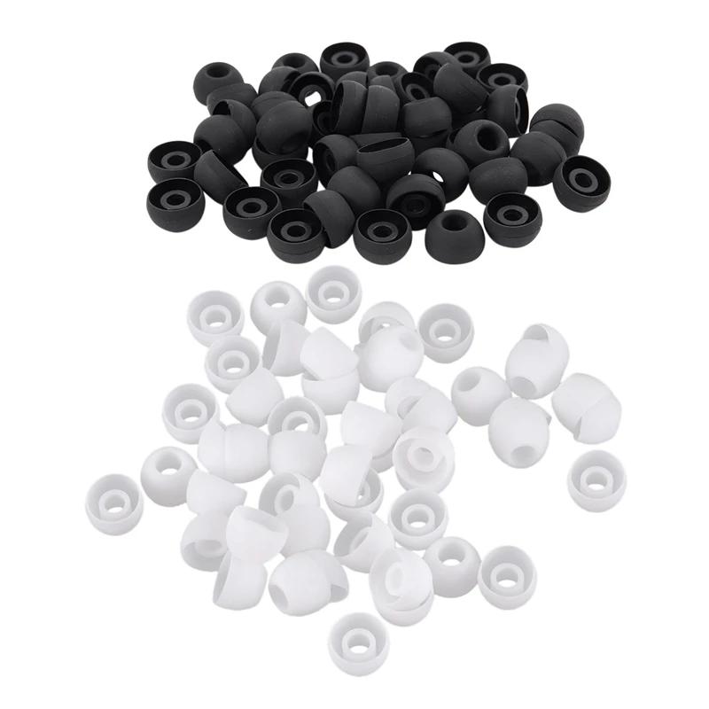 100 Pcs Earbuds Earpiece In Ear Buds Tip Cover Replacement, 50 Pcs Black & 50 Pcs White
100 Pcs Earbuds Earpiece In Ear Buds Tip Cover Replacement, 50 Pcs Black & 50 Pcs White