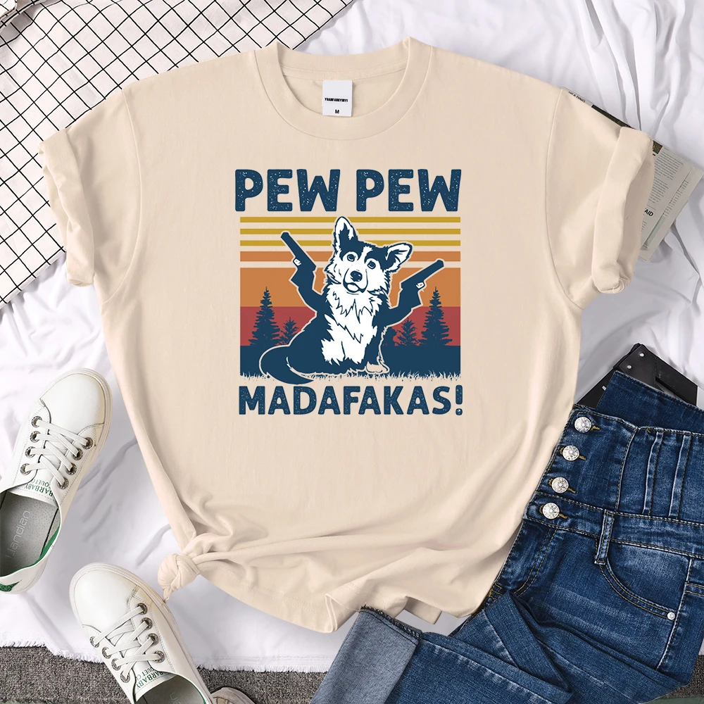 Забавные женские футболки Pew Madafakas с креативным принтом собаки, простая свободная футболка в стиле ретро, топ в стиле хип-хоп, мягкая женская ...
Забавные женские футболки Pew Madafakas с креативным принтом собаки, простая свободная футболка в стиле ретро, топ в стиле хип-хоп, мягкая женская ...