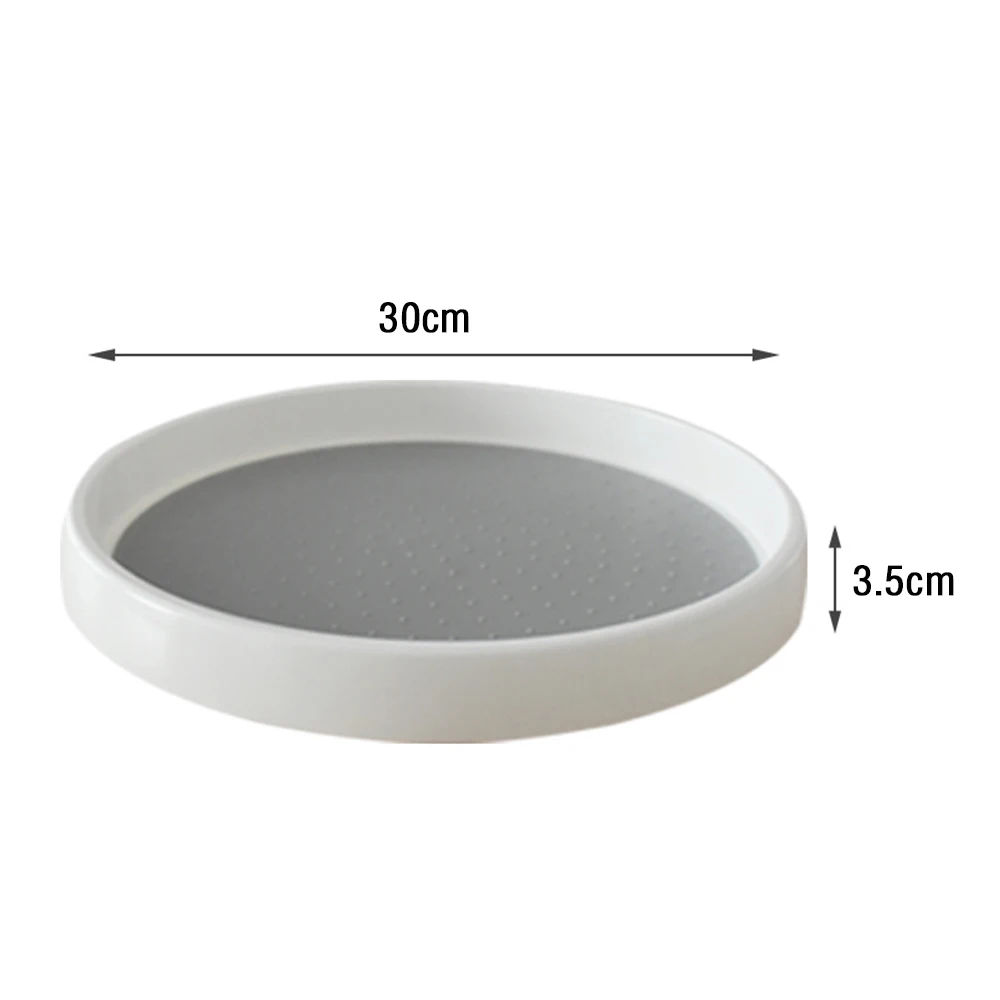 Kitchen Storage Tray Condiment Around 360 Degrees Rotating Storage Tray Rotating Spice Rack Non-slip Home Cosmetics Organizer
Kitchen Storage Tray Condiment Around 360 Degrees Rotating Storage Tray Rotating Spice Rack Non-slip Home Cosmetics Organizer