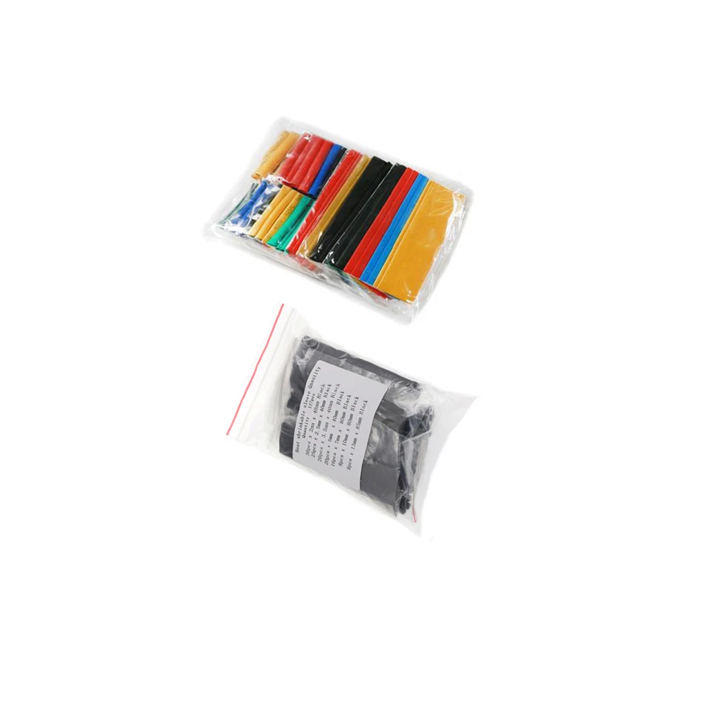 

328/127PCS Heat Shrink Tube Kit Shrinking Assorted Polyolefin Insulation Sleeving Heat Shrink Tubing Wire Cable 8 Sizes 2:1 s