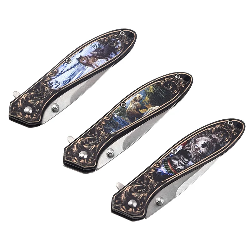 Three Styles of Folding Knife, Stainless Steel Camping Outdoor Knife, Multi-function Self-defense Knife
Three Styles of Folding Knife, Stainless Steel Camping Outdoor Knife, Multi-function Self-defense Knife