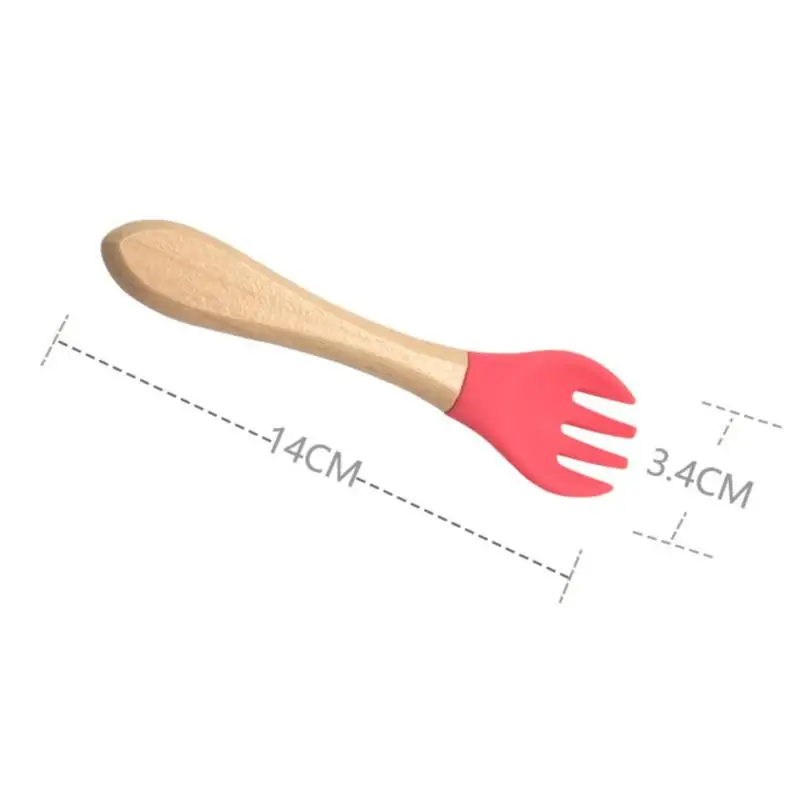 Wooden Silicone Infant Baby Spoon Fork Safety Material Soft Infant Learning Spoons Feeding Flatware Tableware Cutlery Colher
Wooden Silicone Infant Baby Spoon Fork Safety Material Soft Infant Learning Spoons Feeding Flatware Tableware Cutlery Colher