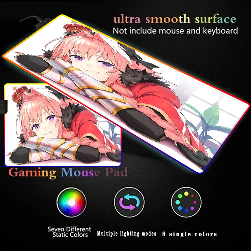 Mairuige Cute Girl RGB Backlit Gaming Mouse Pad Oversized Luminous USB LED Extended Keyboard Pad XXL Gamer Computer Mouse Pad
Mairuige Cute Girl RGB Backlit Gaming Mouse Pad Oversized Luminous USB LED Extended Keyboard Pad XXL Gamer Computer Mouse Pad