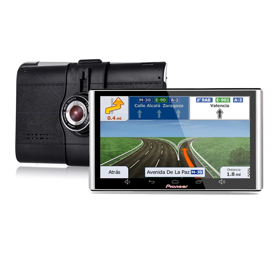 Фото Android GPS навигатор Wi Fi Bluetooth 7 дюймов Видеорегистраторы для автомобилей FHD 1080p