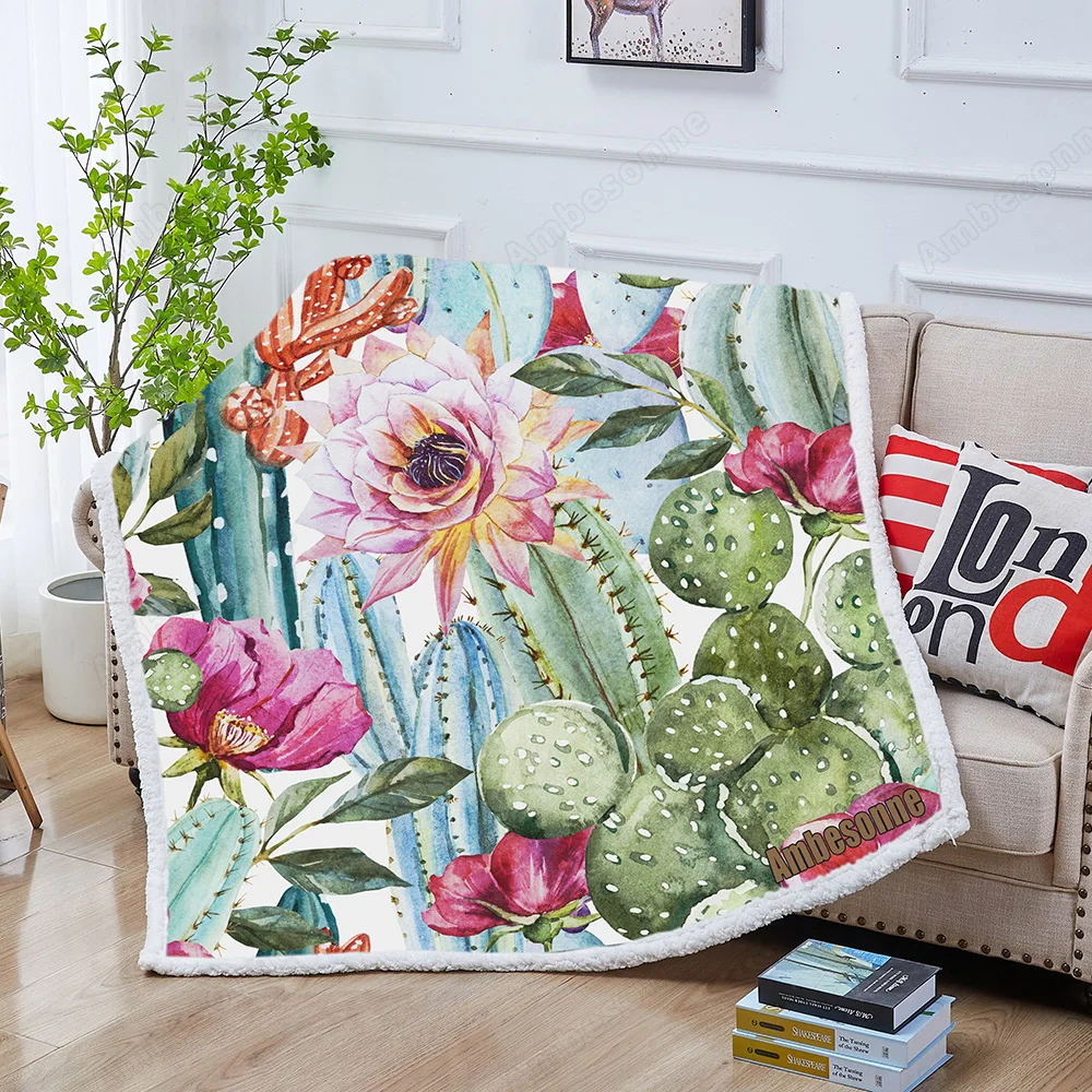 Watercolor cactus pattern Throw Blanket Cartoon Sherpa Blanket Succulent Plants Soft Plush Bedspreads Cute Thin Quilt
Watercolor cactus pattern Throw Blanket Cartoon Sherpa Blanket Succulent Plants Soft Plush Bedspreads Cute Thin Quilt