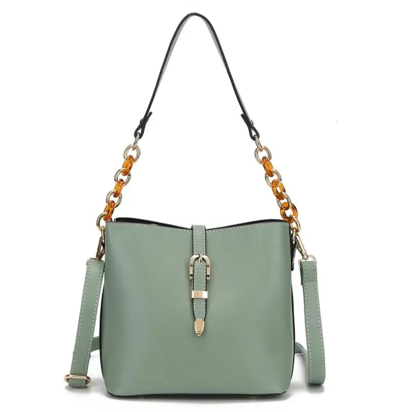 Women's Cowhide Shoulder Bag Genuine Leather Handbag Female's Chain Bucket Bag Female Crossbody Bags For Women Summer
Women's Cowhide Shoulder Bag Genuine Leather Handbag Female's Chain Bucket Bag Female Crossbody Bags For Women Summer