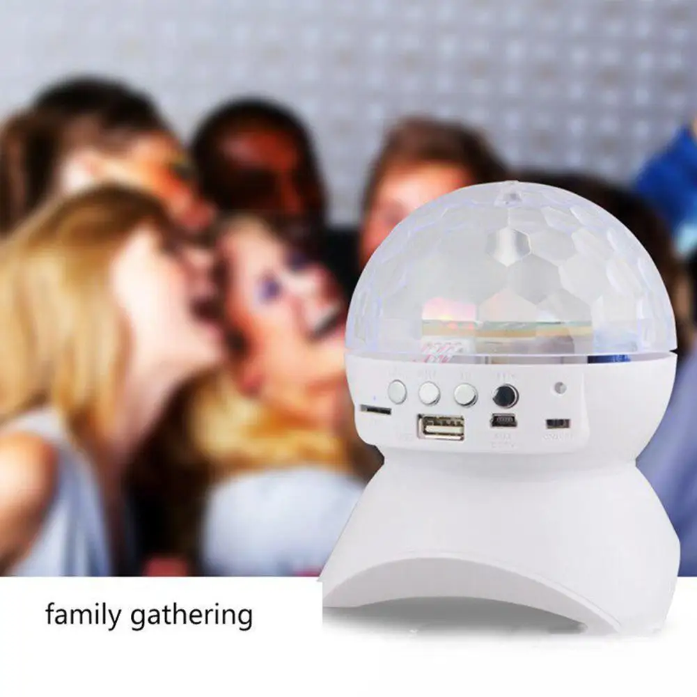 Wireless Bluetooth Speaker Stage Light RGB LED Crystal DJ Club Party Effect Ball Rechargeable Light Disco USB/TF/FM Light I5D6
Wireless Bluetooth Speaker Stage Light RGB LED Crystal DJ Club Party Effect Ball Rechargeable Light Disco USB/TF/FM Light I5D6