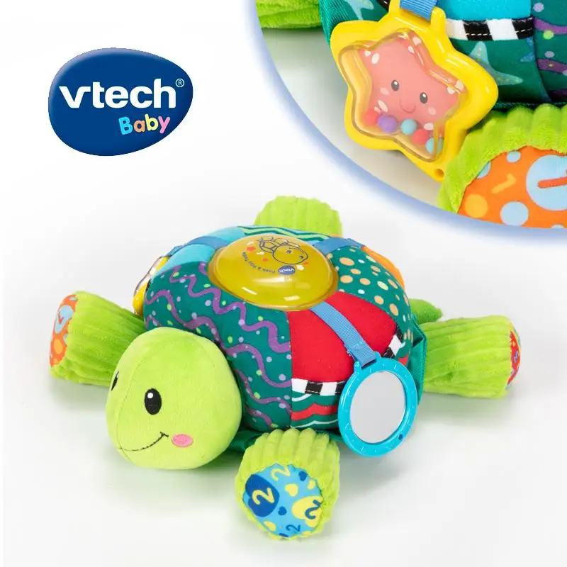 Новая мягкая и сенсорная черепаха VTech Baby Peek and Play 3 + игрушка месяцы 2 в