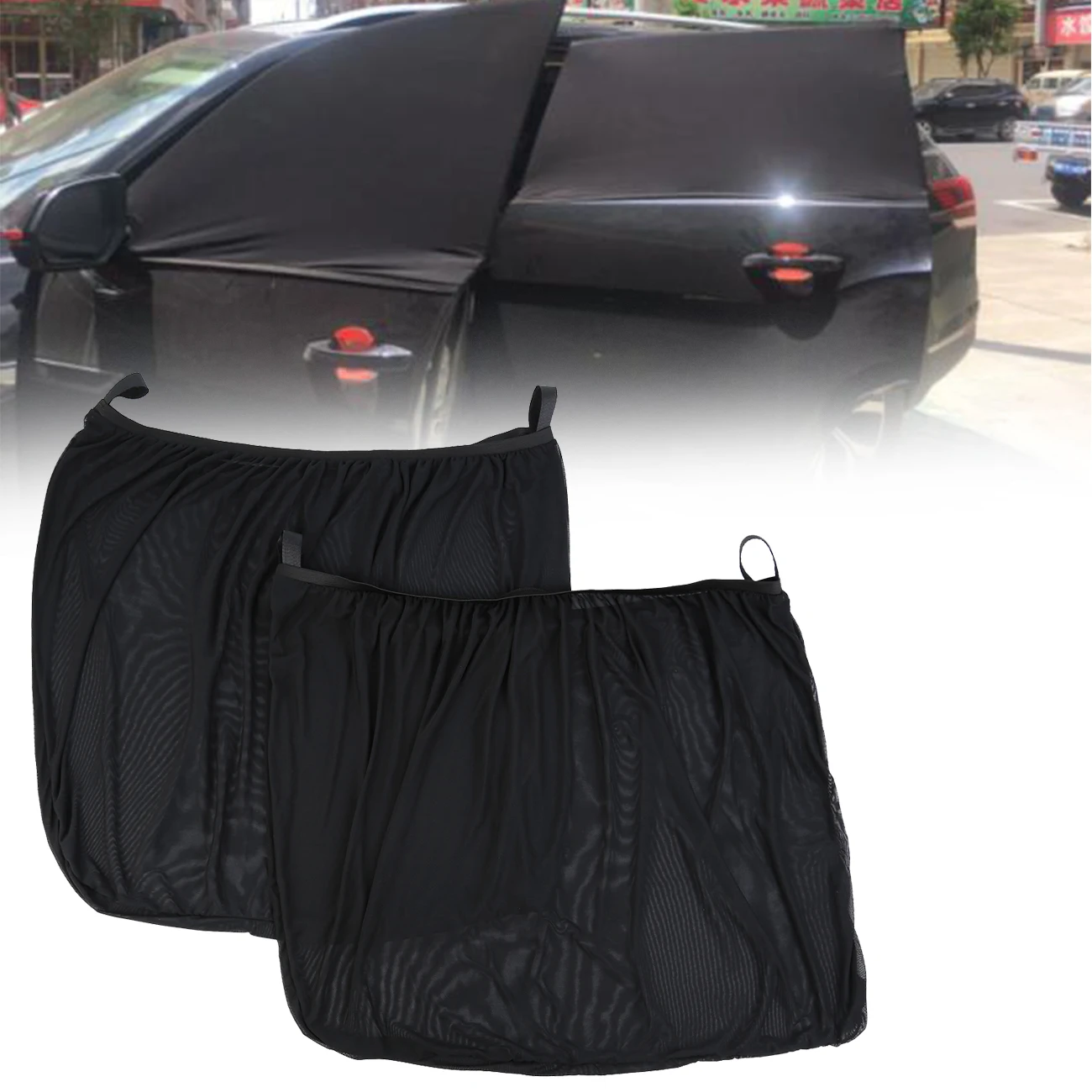 Samger 2Pcs Portable Car Side Window Sun Shade Stretchable Mesh Auto UV Protect Curtain Sun Shade Shield Car Accessories Black
Samger 2Pcs Portable Car Side Window Sun Shade Stretchable Mesh Auto UV Protect Curtain Sun Shade Shield Car Accessories Black