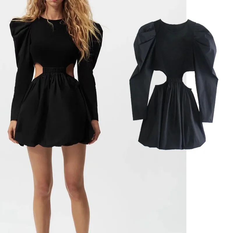Xypskh Za Women 2021 New Fashion Sexy Hollow Out Mini Dress Vintage Long Sleeve Round neck Female Dresses Vestidos
Xypskh Za Women 2021 New Fashion Sexy Hollow Out Mini Dress Vintage Long Sleeve Round neck Female Dresses Vestidos